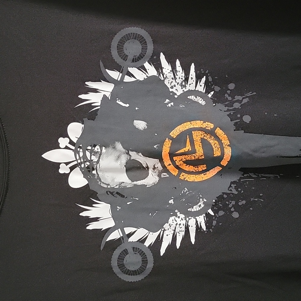 2/$8 Moose Racing Motorsport Skull Motorcycle Shirt - Picture 2 of 5